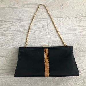 Leather evening bag